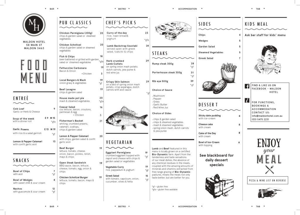 Food Maldon Hotel Food Maldon Hotel
